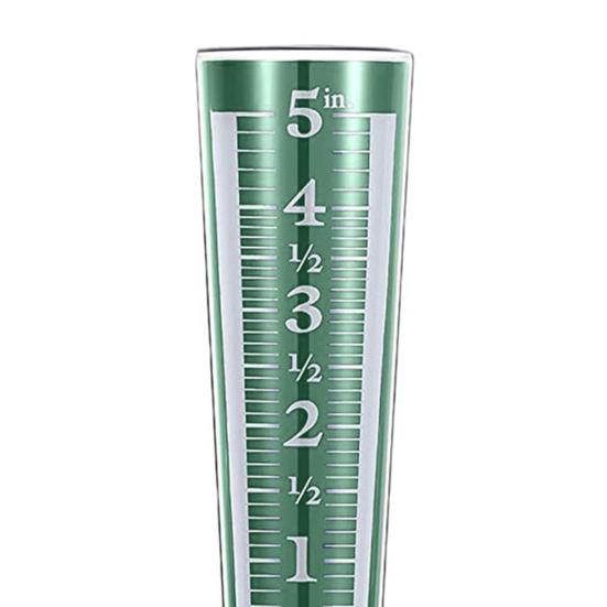 5-Inch Capacity Rain Gauge Easy to Read Rain Gauge Precipitation Monitor with Magnifying Scale And Numbers for Garden Yard Field Lawn
