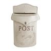 Vintage Handmade Metal Pastoral Lockable Secure Iron Letter Newspaper Mail Box Wall Mounted  Mailbox