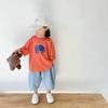 Korean Streetwear Vintage Cartoon Print Unisex Kids T Shirts Oversized Summer Tees Boys Girls