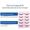 5 Pairs Natural 3D Dense False Eyelashes Soft Transparent Core Fake Handmade Eye Lashes