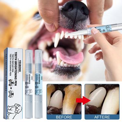 2 Stück 3 ml Haustierzahnreinigungsstift Hunde Katzen Zahnsteinentferner Natürliches Haustier