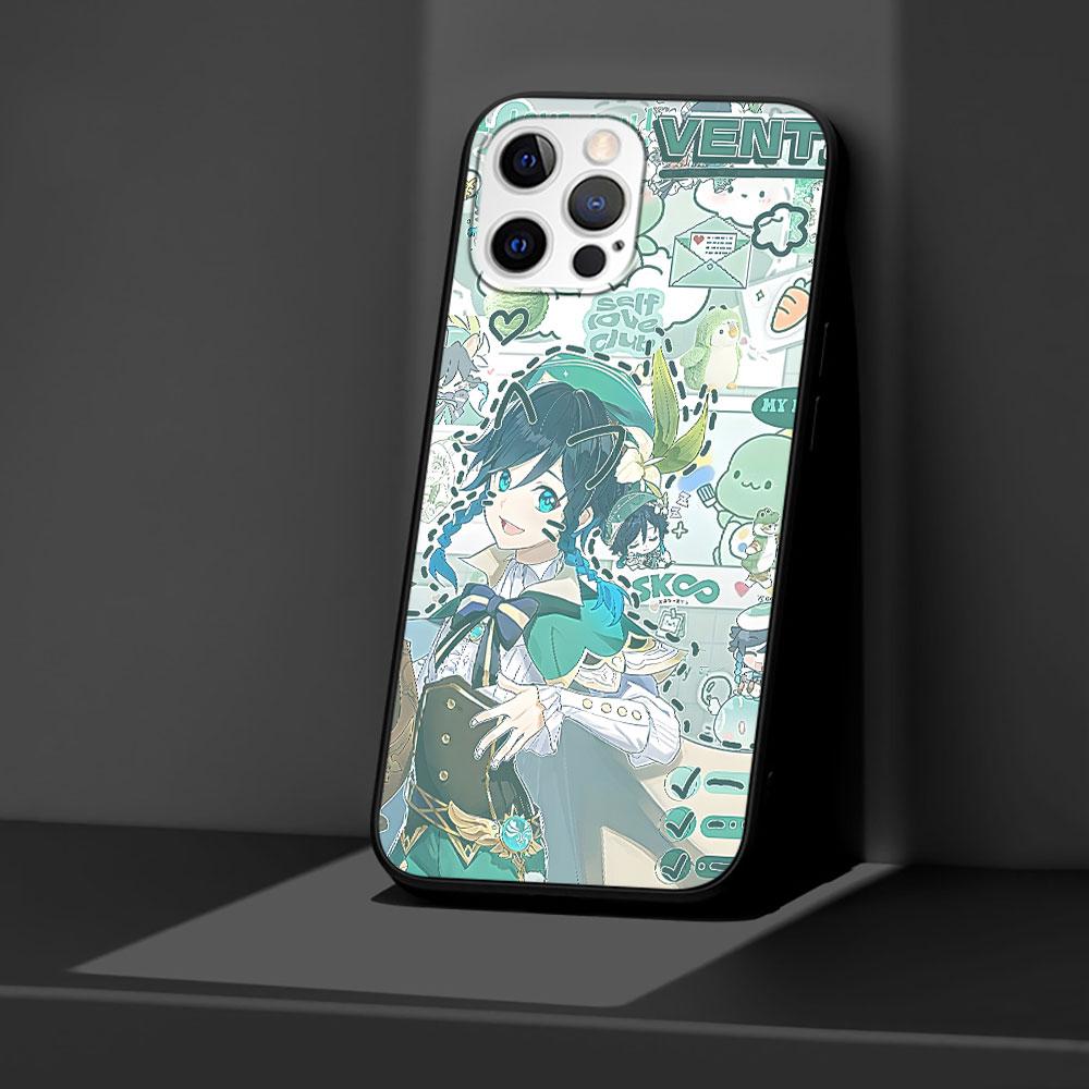 

Чехол Genshin Impact Hu Tao Klee для Apple iPhone 7 SE 2020 11 12 13 14 X XS XR 15 Pro Max, силиконовый черный мягкий чехол для телефона iPhone 15 Plus