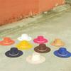 Einfacher Fedora Herrenhut konkaves Zylinderhut Panama Gentlemanhut Kappen Fedora mit breiter Krempe Jazzhut Sombrero