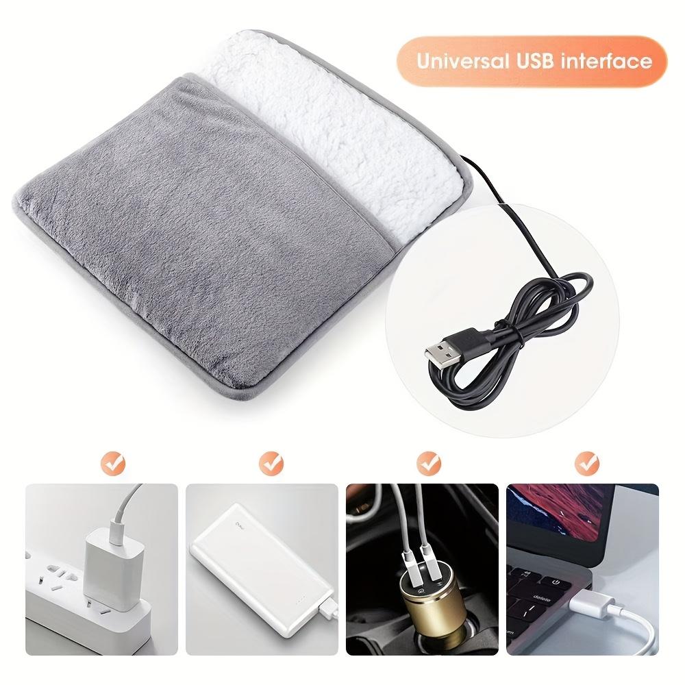 1pc USB Heated Foot Mat - Winter Plug-In Foot Warmer for Home/Office, Anti-Cold Electric Foot Heater, Cozy Home/Desk Accessory