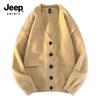 JEEP SPIRIT Men's Casual Long Knit Cardigan 633