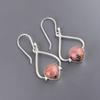 Black Rhodonite Gemstone 925 Sterling Silve Stylish Jewelry Earrings For Gift EE-33-32