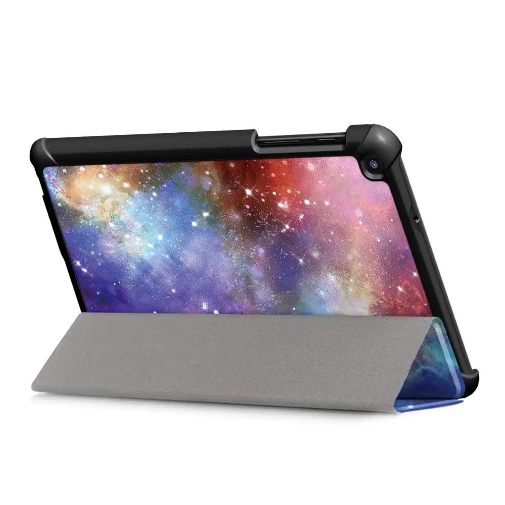 Funda For Samsung Galaxy Tab A 8.0 2019 S Pen SM-P200 P205 Tablet PU Leather Hard PC Thin Cover for Samsung Galaxy Tab A8 Case