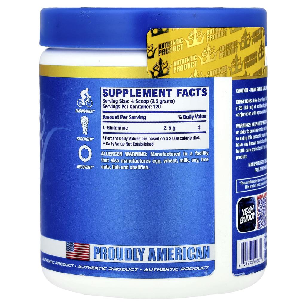 Vital Edition, Glutaminexs™ Powder, Unflavored, 300G (10.6Oz)