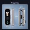 Realand ZD506 Smart Biometric Glass Door Lock CN plug (adapter included)