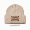 Hat knitted wool hat shows the face small autumn and winter warm fashion versatile cold hat women's big head circumference hat