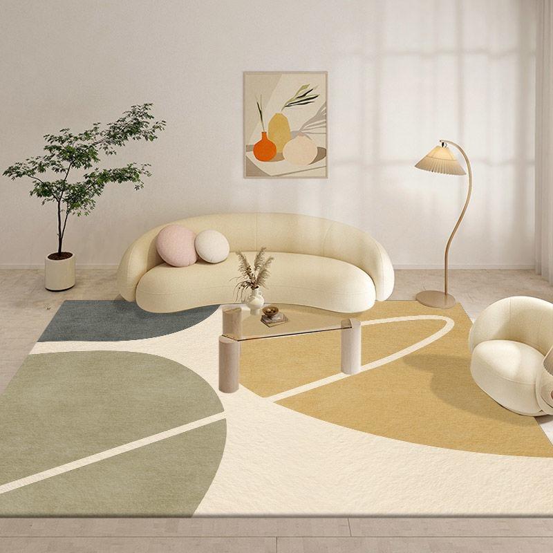 שטיח אזור שולחן קפה ספה קווים מופשטים קל לניקוי קישוט סלון שטיח לא מחליק שטיחון רצפה לבית מסדרון חדר שינה