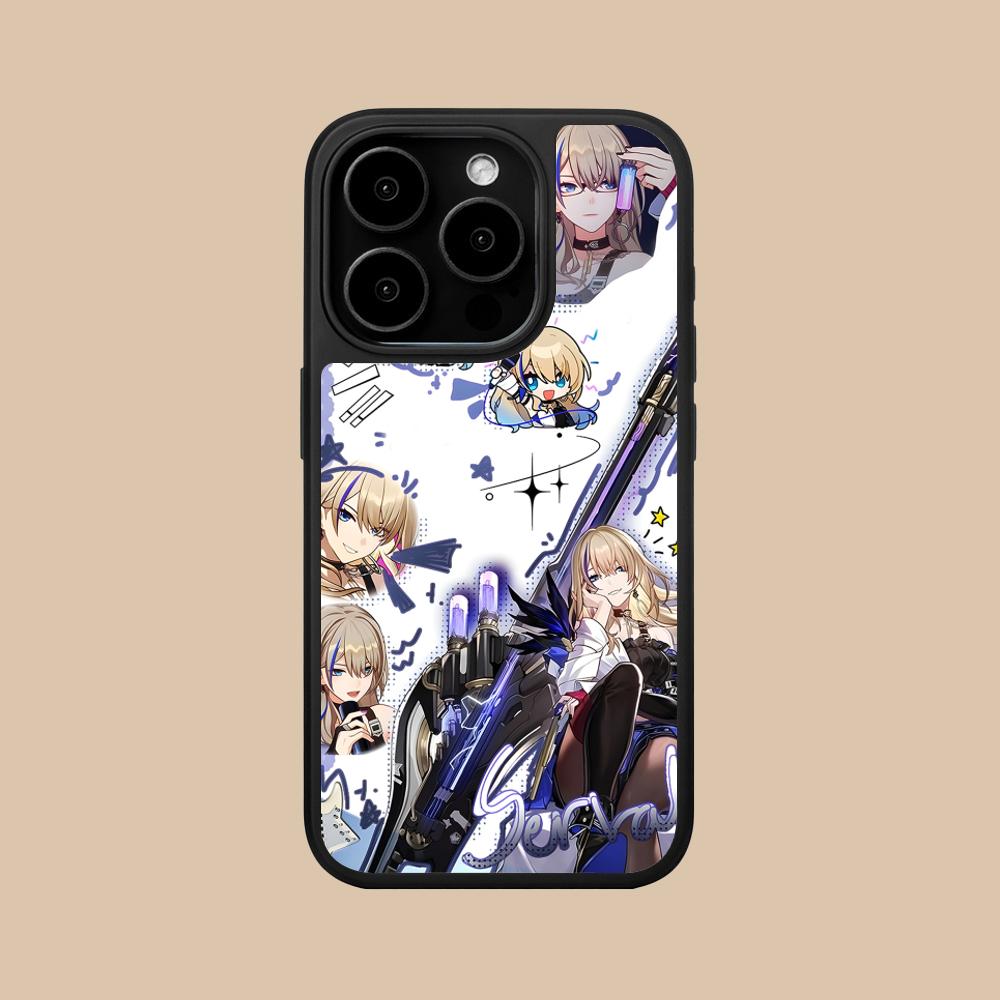 HSR Serval Matte Surface Mobile Phone Case for iPhone 17 16 15 14 13 12 11 Air Pro Max Plus Colorful Cover
