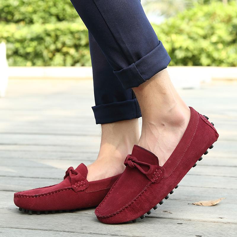 Men Loafers Casual Shoes Boat Shoes Suede Leather Shoes Men New Fashion Driving Shoes Leisure Walking Casual Moccasins Male Shoe