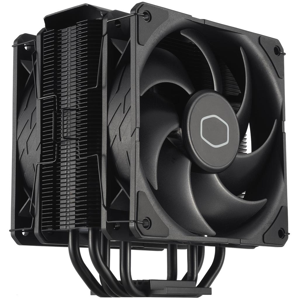 Cooler Master Hyper 212 Black X Duo LGA1700, AM4, and AM5 Socket Compatible Single Tower, Dual Fan Air-Cooled CPU Cooler (RR-S4KK-25DN-R1, FN2039)