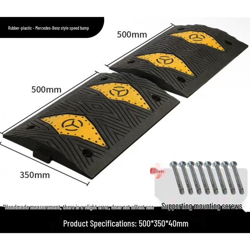 High-Quality Thickened Rubber Speed Bump for Road Safety