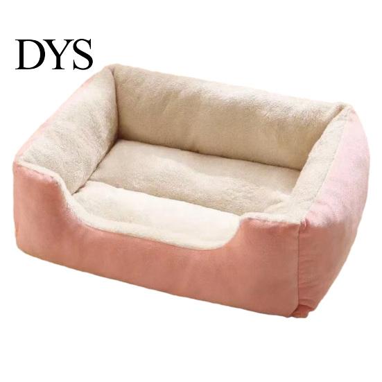 Soft Rectangular Bed for Pets Plush Cat Bed, Cozy Pet Lounge Anti-slip Bottom, Cats Washable Couch Indoor Small Dogs Puppies Machine