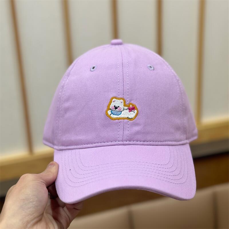 Spring And Summer Retro Japanese Cartoon Cartoon Puppy Cap Sun Protection Sunshade Face Small Baseball Cap Female