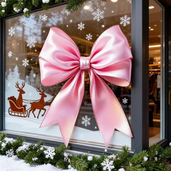 Alla hjärtans dag Väggdekal Lätt att riva Dubbelsidiga Fönsterdekaler PVC Dekal Fönster Glasdörrar Högtidsdekoration