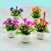 Artificial Lily Plant With Plastic Construction For Office Desk Decor And Home Interior