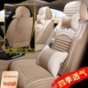 Purple Wind Chime Four Seasons Linen Car Seat Cover for Cadillac XT5 & Toyota IZOA.