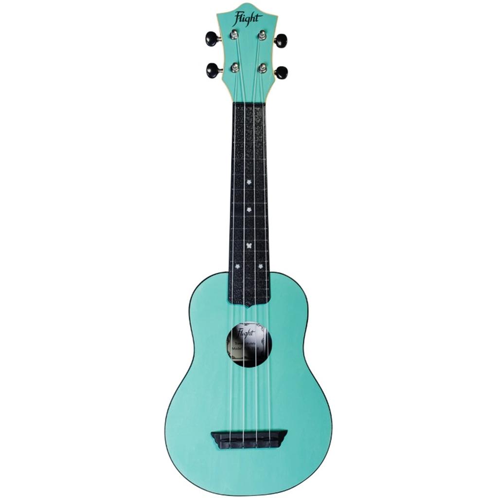 Flight Travel Ukulele Wood and ABS Resin Hybrid Ukulele Soprano Size Light Blue TUS-35LB