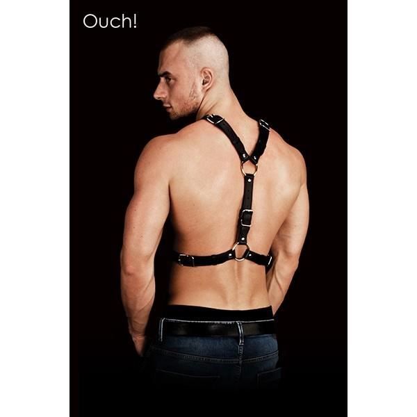 Harnais - Ouch! - Thanos - Cuir et métal - Noir - Pour adulte