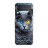 Cover per Telefono Per Samsung Galaxy Z Flip 7 6 5 4 Custodia Trasparente Per Samsung Z Flip 3 PC Rigido Pieghevole Gatto British Shorthair Carino
