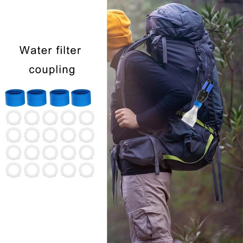 Multipurpose Plastic Coupler Set For Camping Hiking Water Purification Devices Water Filter Coupling Kits