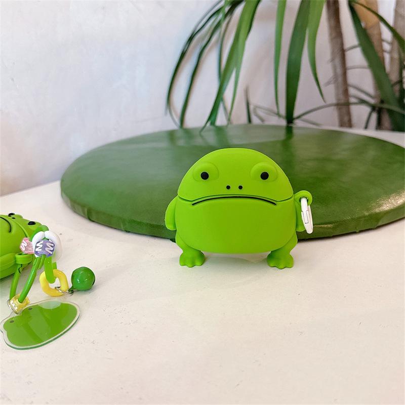 Frog for AirPods pro2 apple bluetooth wireless 2 earphone cover 3rd generation cute silicone creative pendant male