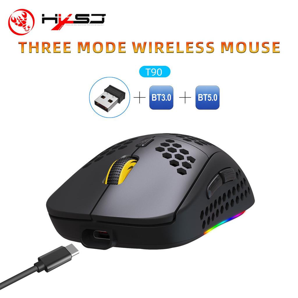 RGB Glowing Wireless Gaming Mouse, 2.4G, TYPE-C Charging, 750mAh Battery