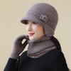 Ladies Woolen Basin Hat for Middle - Aged and Elderly Women, Elegant Bow, British Versatile Fisherman Hat