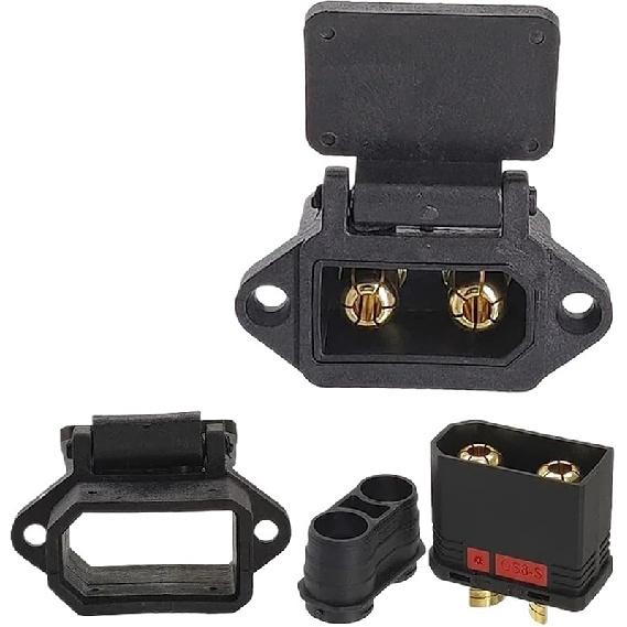 QS8-S Plug XT90 Plug Male and Female Modified Electric Motorcycle Charging Port Connector T-Shell(XT90S Female Set)