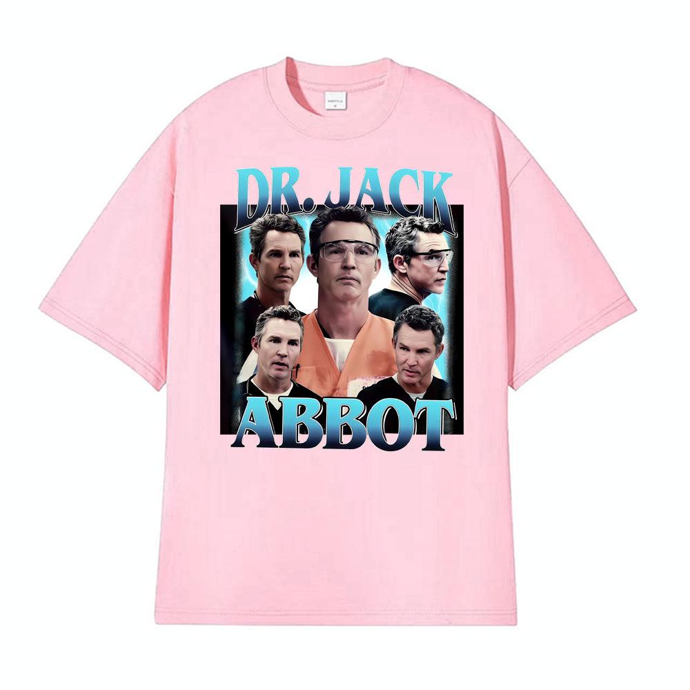 Dr Jack Abbott Blue Vintage 90s Graphic T Shirts Mens Clothing Summer Fashion Classic Tshirt Unisex Summer High Quality TShirt
