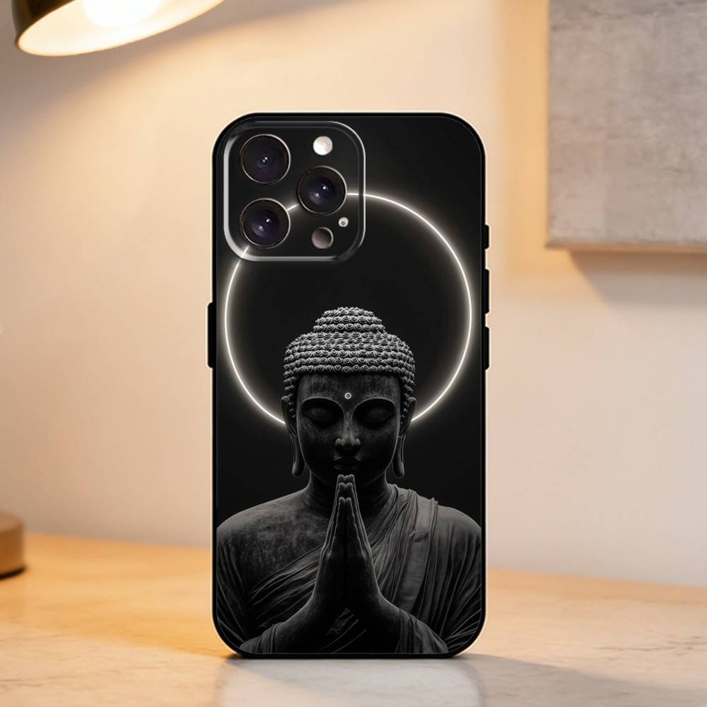 S-Shakyamuni Buddha   Phone Case For iPhone 17,16,15,14,13,12,11 Plus,Pro Max,XS,Soft Silicone Black Cover iPhone12PROMAX