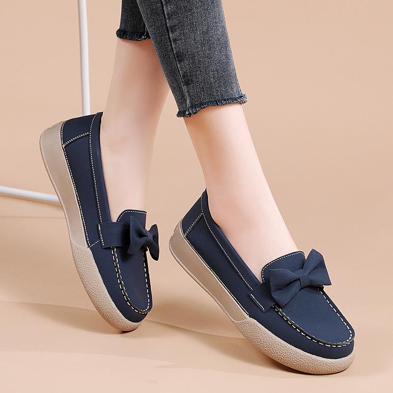 Big bow single shoes women's fashion casual women's shoes