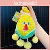 Cartoon Vegetable Plush Toy With Pullstring Earphone Case For Kids Gift