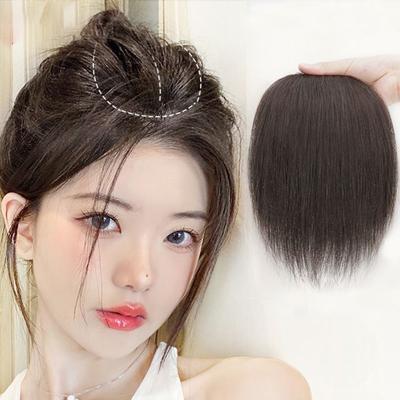 Tool Heat Resistant Fiber Invisible Seamless Hair Pads Synthetic Pads Top Side Cover Hair Piece