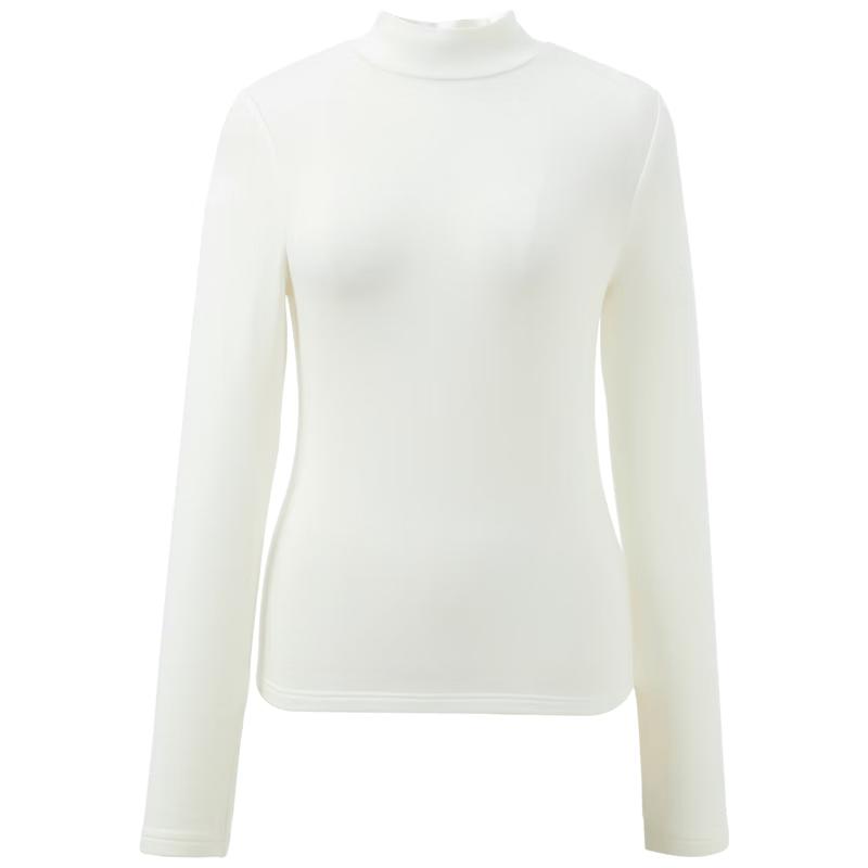 Women's Stand Collar Long Sleeve Slim Fit T-shirt
