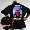 Rapper HAMZA 1994 Tour Album 2025 Summer Graphic 100 Pure Cotton Printed Tshirt Mens Retro Short Sleeve Hip Hop Clothing Y2k