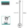 Extra Long Thick Stainless Steel Ceiling-Mounted Clothes Drying Rod Flange Bracket
