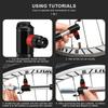 Black Manual Air Pump Lightweight Schrader Presta Valve New Bike Air Pump  Bicycle Accessories