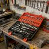 53-Piece Auto Repair Tool Set Chrome Vanadium Steel Ratchet Wrench Combination Tools Hard Case-Hand Operated OEM Customizable
