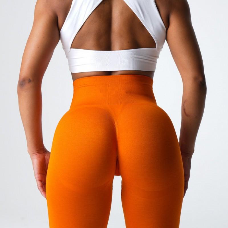 High-Waisted Seamless 9/10 Length Yoga Leggings Women Quick-Dry Nylon Spandex Compression Fitness Pants