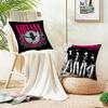Punk RRamonesS Cushion Cover Breathable and skinfriendly linen pillowcase square removable and washable cushion