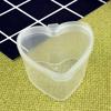 10PCS 45ml Creative Heart Shaped DIY Transparent Sealed Storage Box Home Jewelry Storage Box Compact And Lightweight Storage Can