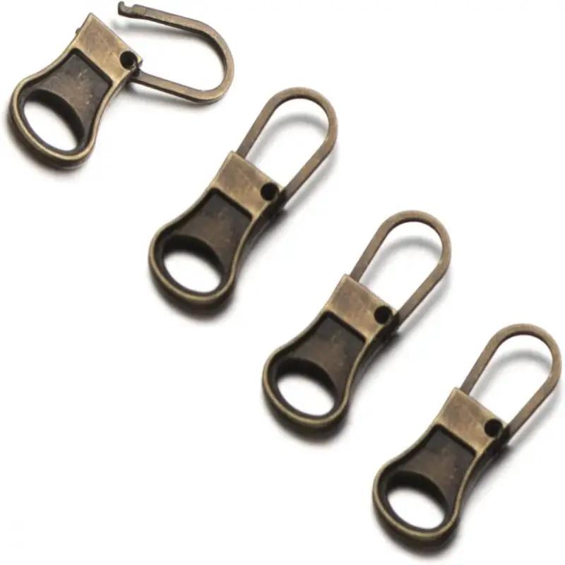 

4-20PCS Metal Zip Puller Replacement Tab Zipper Sliders Head Zipper Head Detachable Backpacks Purses Repair Sewing Accessories
