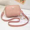 Casual Fashion Quilted Embroidered Commuter Messenger Bag Small Ladies Shoulder Bag Bag