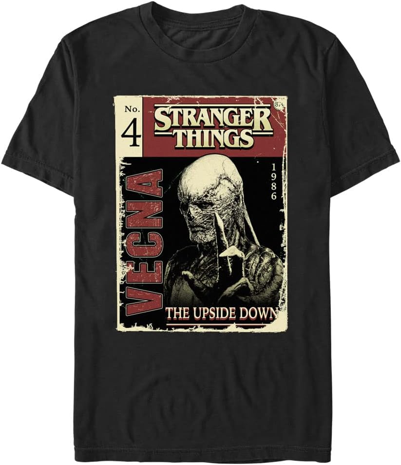 Stranger Things Men s Big & Tall Vecna Pulp Comic Short Sleeve Tee 4XL