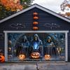 2D Door Banner 1 Piece, Halloween Garage Door Banner, Happy Halloween Party Decorations, Halloween Decorations