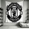 Man Utd B Wall Hanging Printed Fabric Blanket Decorative Tapestries for Bedroom Living Room Home Decor